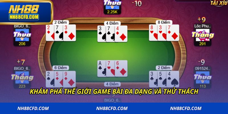 Khám phá thế giới game bài đa dạng và thử thách